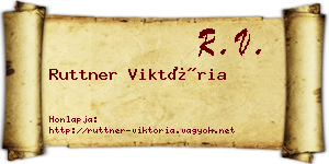 Ruttner Viktória névjegykártya